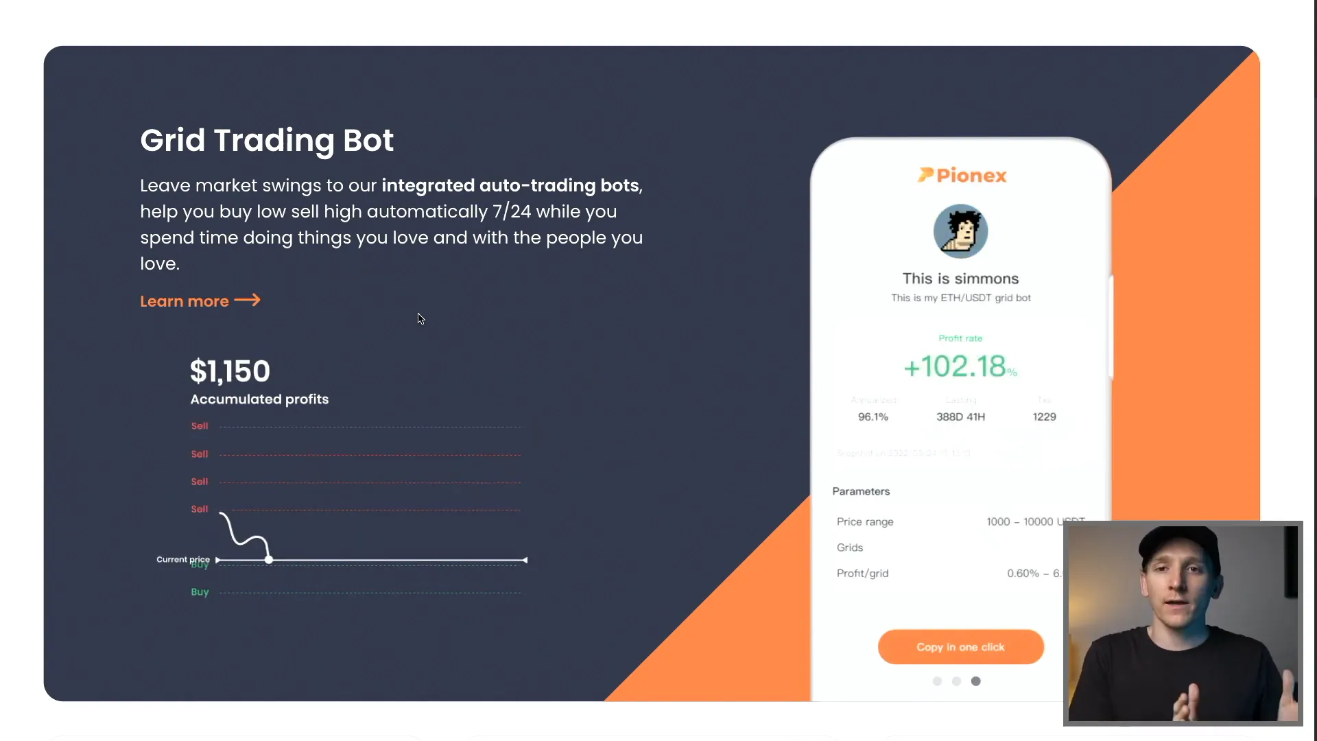 Grid trading bot concept